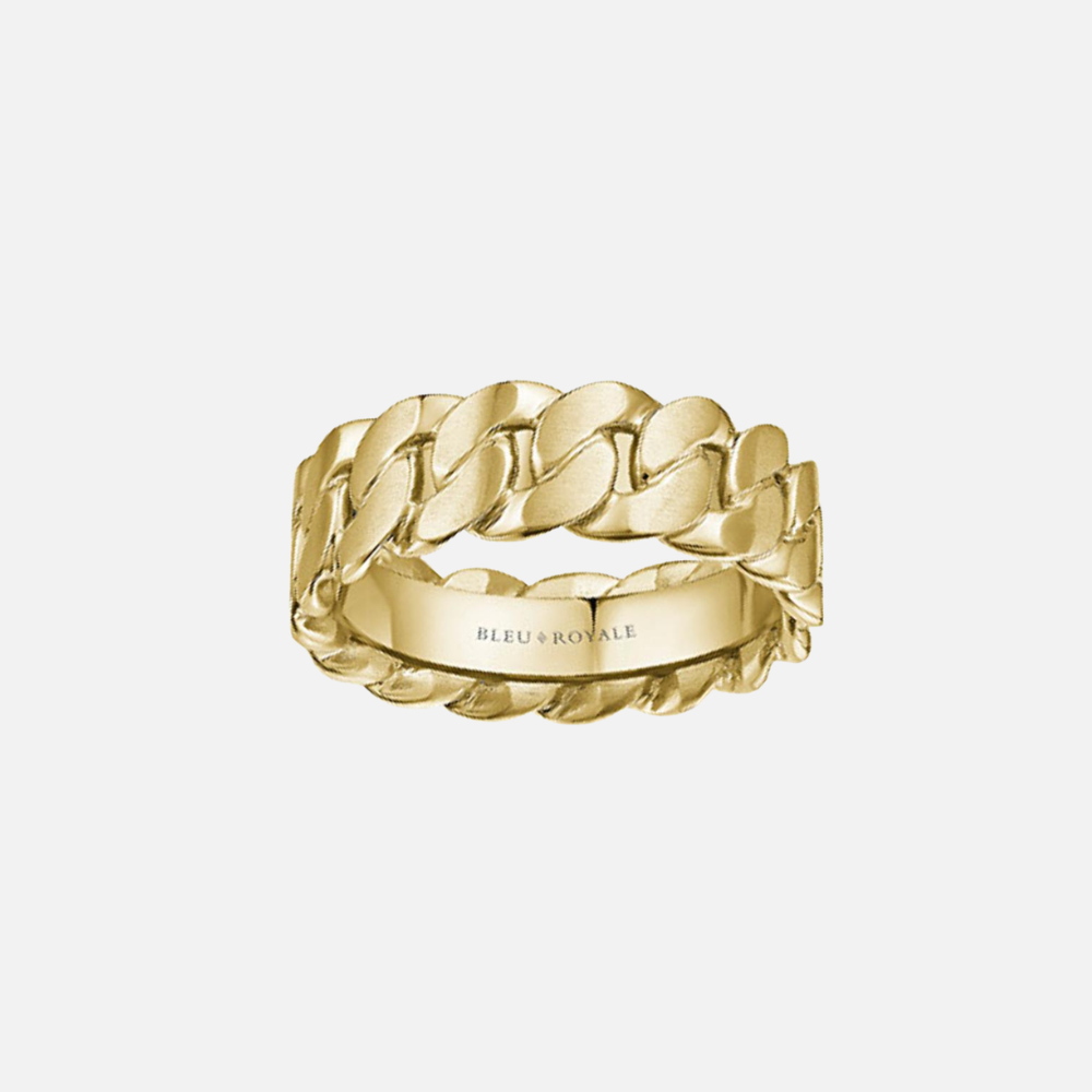 14k Yellow Gold Woven Link Band