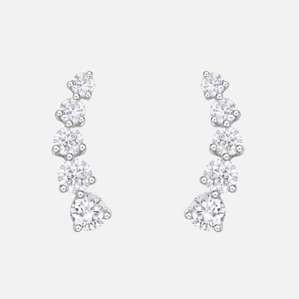 Mémoire 5-Stone Diamond Ear Crawlers