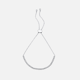 Diamond Crown Setting Bolo Bracelet