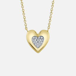 Diamond Heart Center Necklace