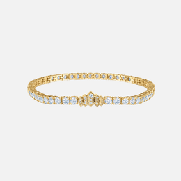 Gold Tiara Line Diamond Bracelet