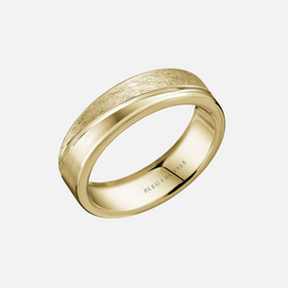 Yellow Gold Brushed and Sandpaper Finish