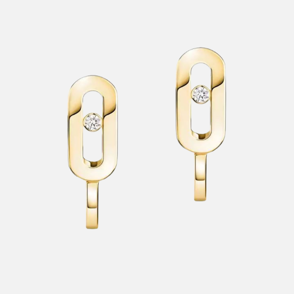 Messika Move Uno Mini Hoop Diamond Earrings