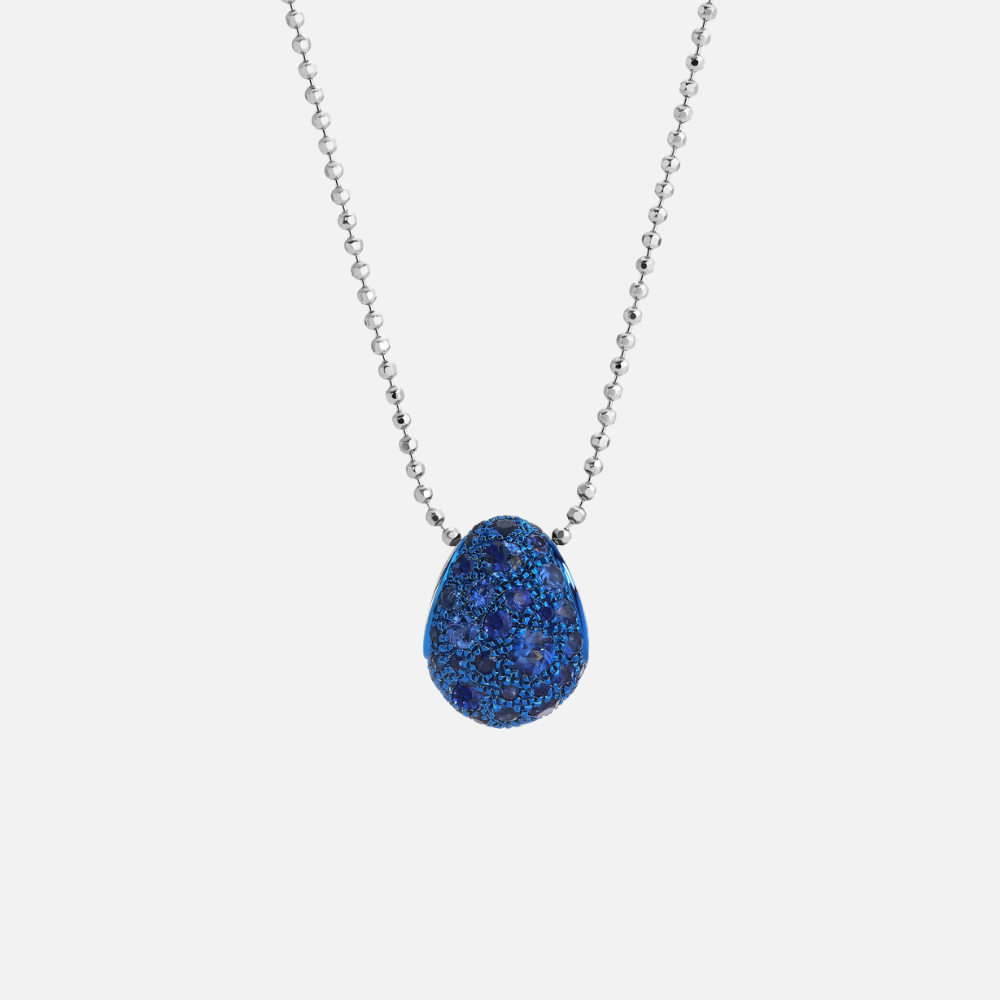 Graziela Gems Blue Sapphire Bahia Pendant and Necklace