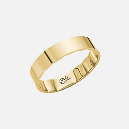 Yellow Gold High Polish Band with Patented Comfort Interior
