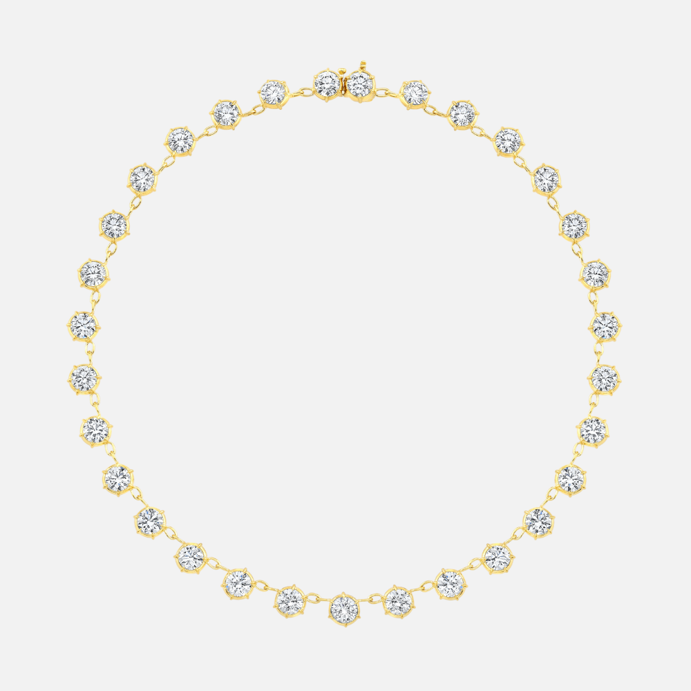 Rahaminov Gold Linked 18.25-Carat Diamond Necklace