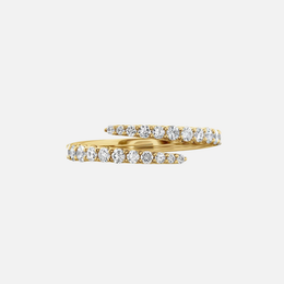 Yellow Gold Diamond Wrap Right Hand Ring