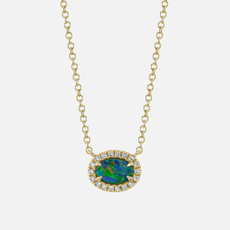 Diamond and Opal Necklace