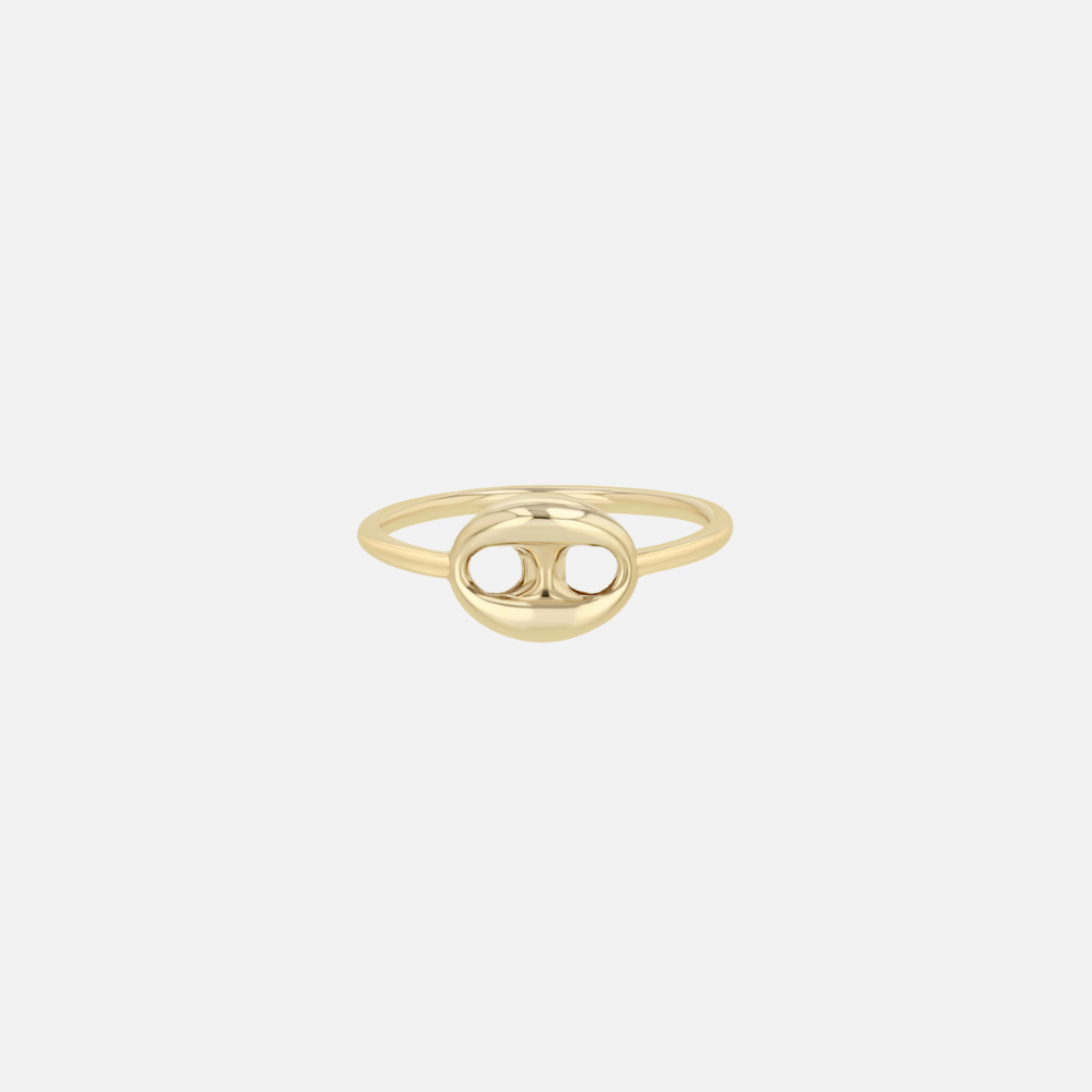 Zoe Chicco 14k Yellow Gold Single Large Mariner Link Ring
