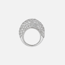 Diamond White Gold Bubble Ring