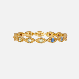 Rainbow Sapphire Eleanor Band