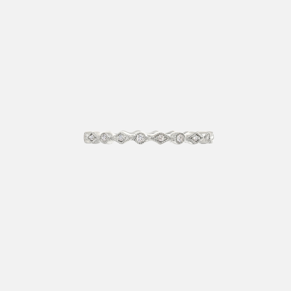 Sethi Couture Isabella White Diamond Band in White Gold at Razny Jewelers