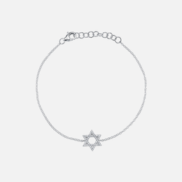 Star of David Diamond Bracelet