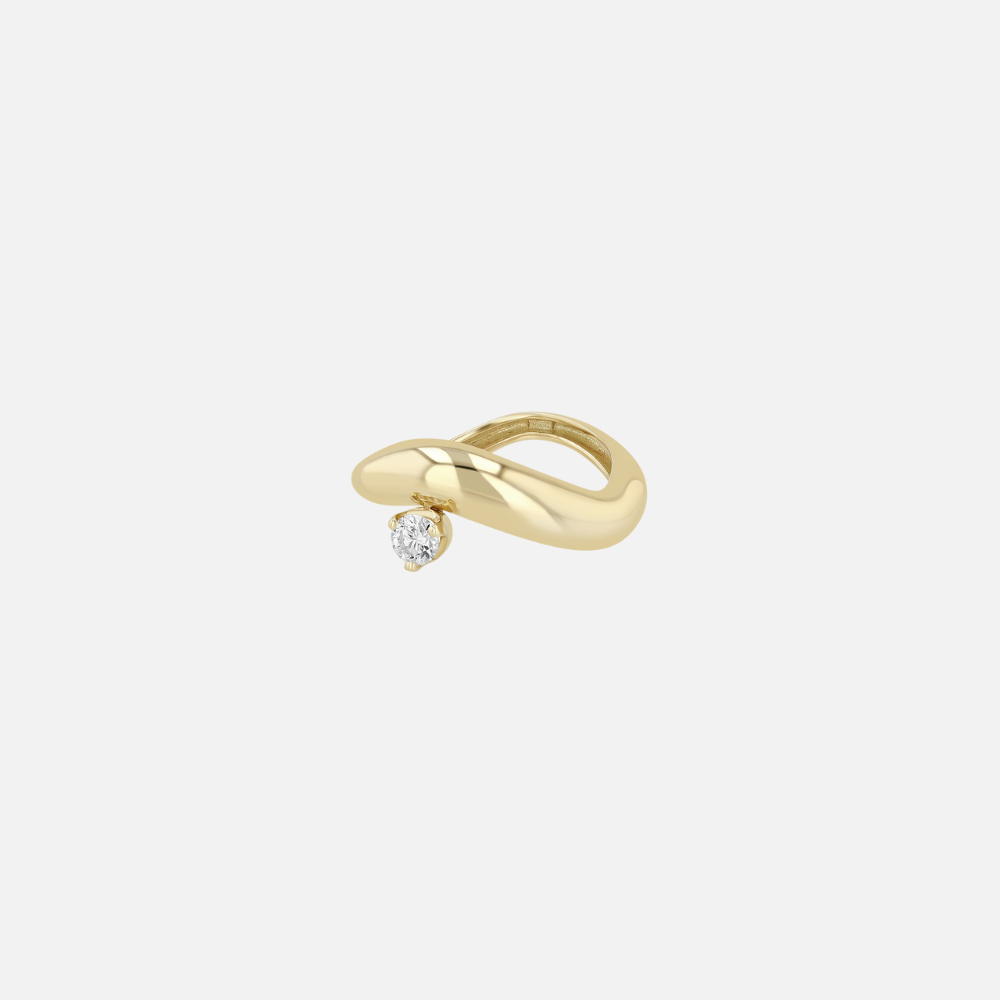 Zoe Chicco Diamond Wave Ring