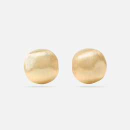 Africa Small Gold Stud Earrings
