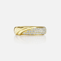 Bold Gold Diamond Ring