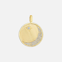 Crescent Moon & Star Medallion