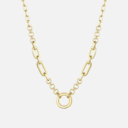 High Polish O Ring Chain Necklace