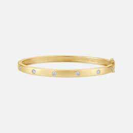 Round Station Moderne Diamond Bangle