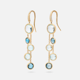 Blue Topaz Drop Earrings