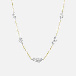 Large Stardust Cluster Chain Necklace