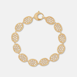 Lunaria Yellow Gold Diamond Pavé Bracelet