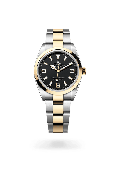 Rolex Explorer in Yellow Rolesor and Black, M124273-0001 | Razny Jewelers