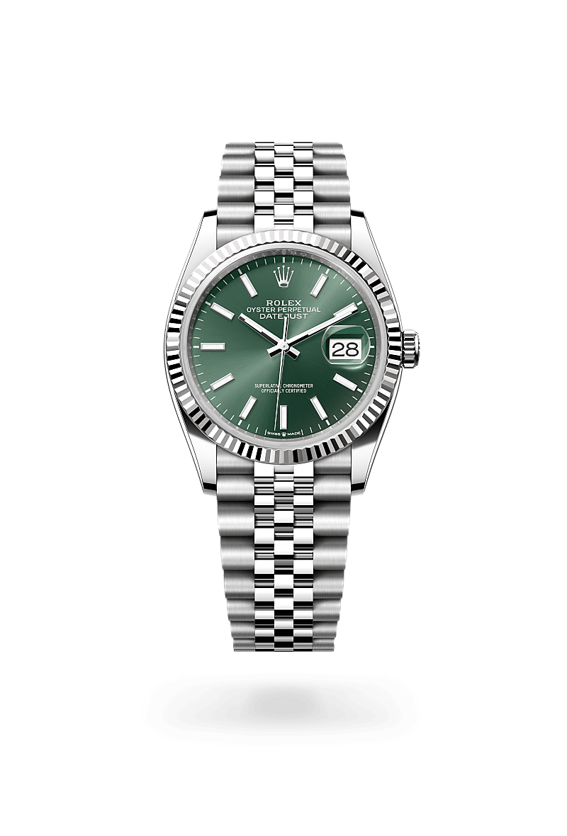 Rolex Datejust in Oystersteel and Mint Green Dial, M126234-0051 | Razny Jewelers