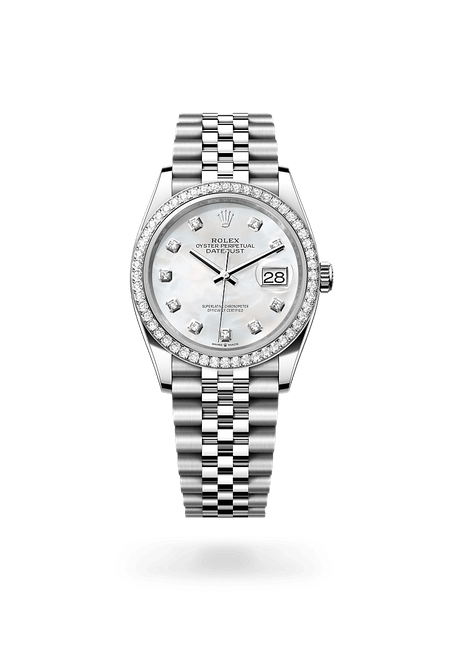 Rolex Datejust 36 in White Rolesor and White Mother-of-Pearl Dial Dial, M126284rbr-0011 | Razny Jewelers