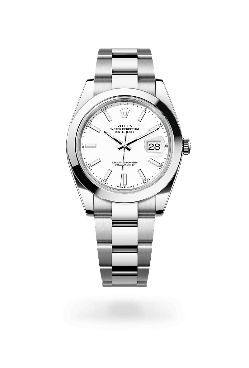 Rolex Datejust 41 in Oystersteel and White Dial, M126300-0005 | Razny Jewelers