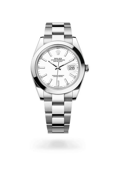 Rolex Datejust 41 in Oystersteel and White Dial, M126300-0005 | Razny Jewelers