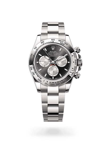 Rolex Cosmograph Daytona in White gold Bright black and steel Dial, M126509-0001 | Razny Jewelers