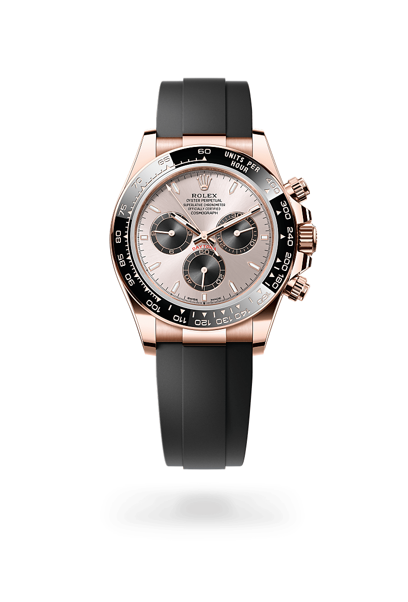 Rolex Cosmograph Daytona in Everose Gold and Sundust and bright black Dial, M126515LN-0006 | Razny Jewelers