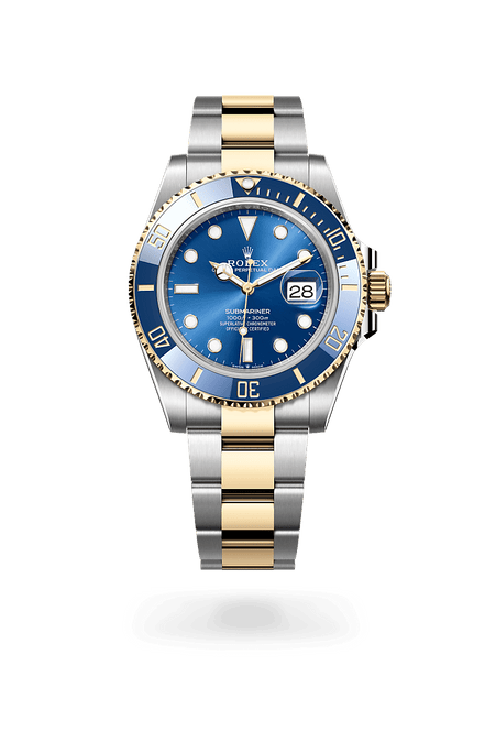 Rolex Submariner in Yellow Rolesor and Royal Blue Dial, M126613lb-0002 | Razny Jewelers