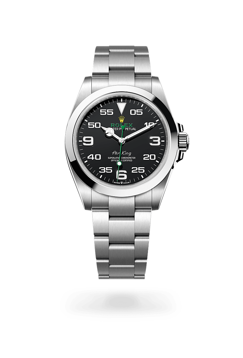 Rolex Air-King in Oystersteel and Black Dial, m126900-0001 | Razny Jewelers