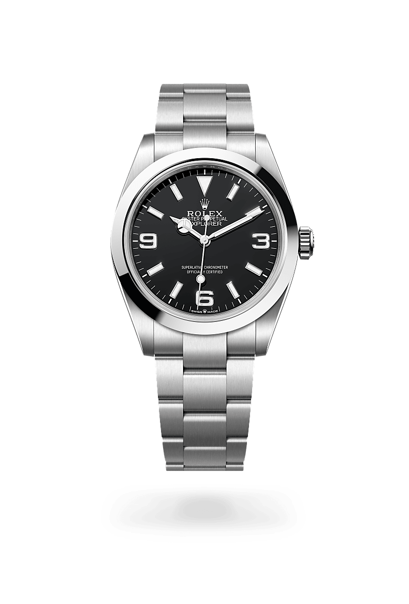 Rolex Explorer in Oystersteel and Black Dial, M224270-0001 | Razny Jewelers