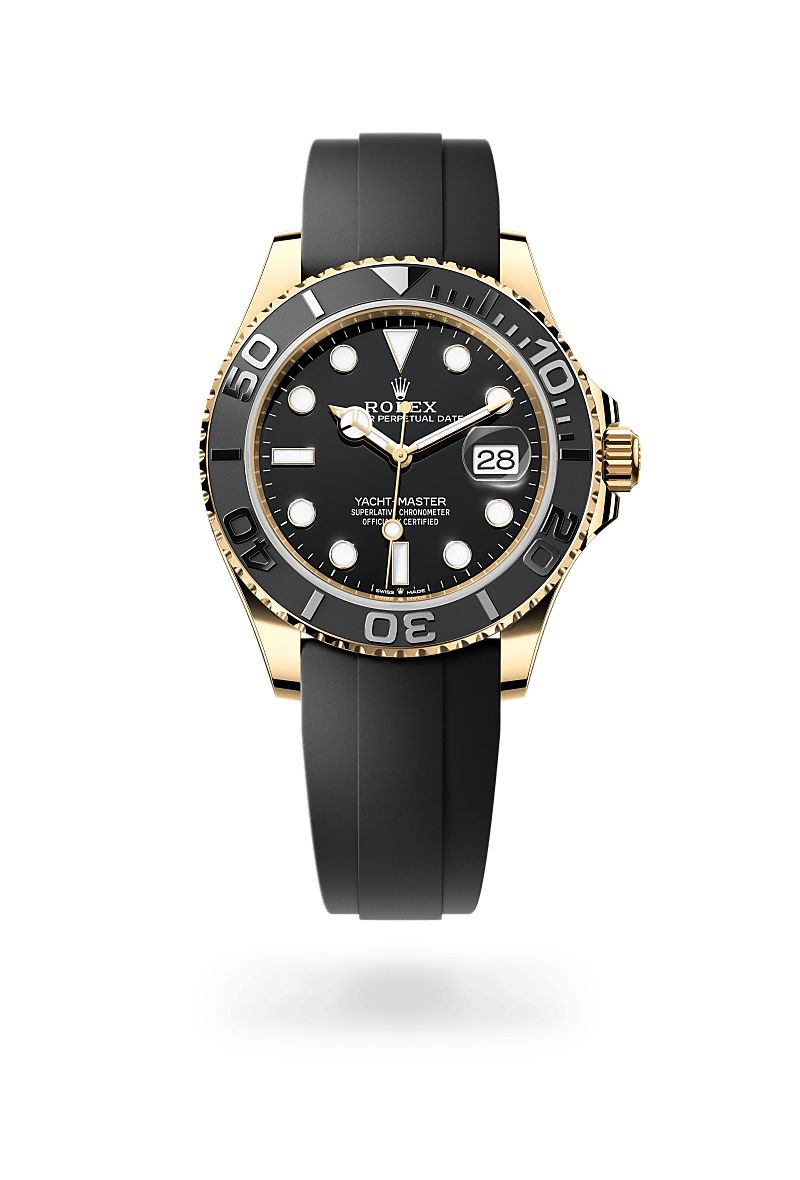 Rolex Yacht-Master in Yellow Gold and Black DIal, m226658-0001 | Razny Jewelers