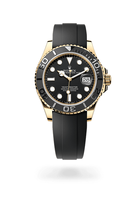 Rolex Yacht-Master in Yellow Gold and Black DIal, m226658-0001 | Razny Jewelers