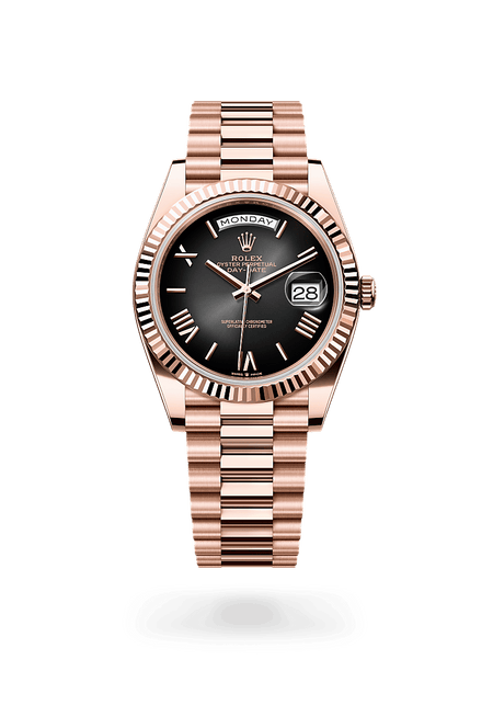 Rolex Day-Date 40 in Everose Gold and Slate ombrÌ© Dial, M228235-0055 | Razny Jewelers