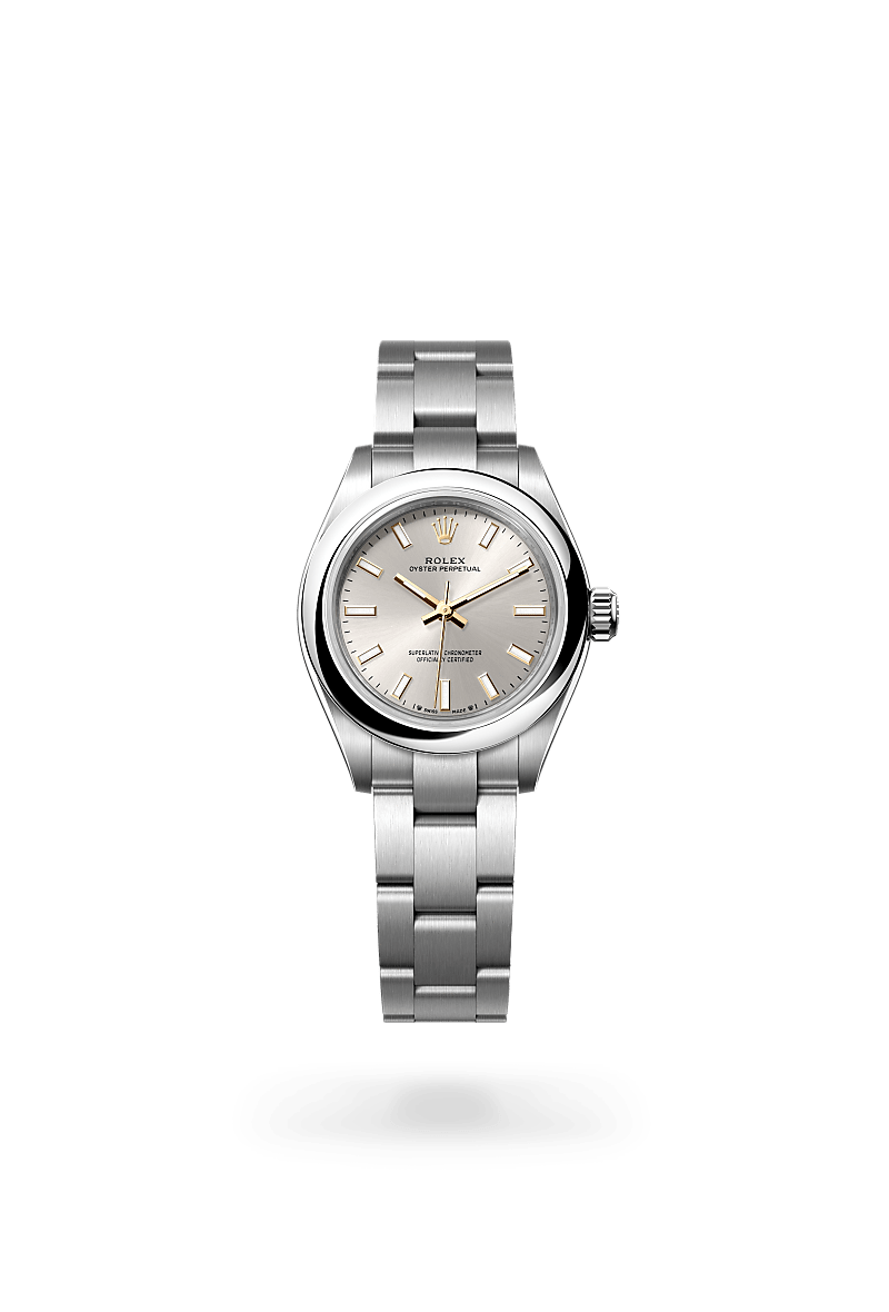 Rolex Oyster Perpetual in Oystersteel and Silver Dial, m276200-0001 | Razny Jewelers