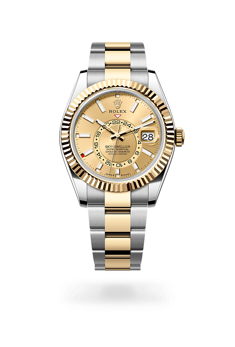Rolex Sky-Dweller in Yellow Rolesor and Champagne-colour Dial,M326933-0001 | Razny Jewelers