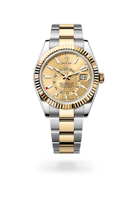 Rolex Sky-Dweller in Yellow Rolesor and Champagne-colour Dial,M326933-0001 | Razny Jewelers
