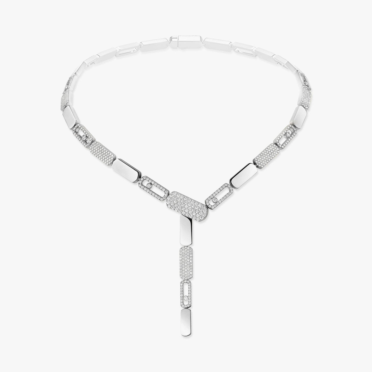 Messika Imperial Move tie diamond lariat necklace