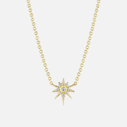 Petite Starburst Diamond Necklace