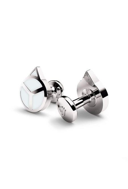 Rolex ‘Hand’ cufflinks in 18kt white gold, A1029 at Razny Jewelers