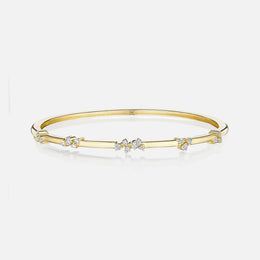 Stardust Cluster Diamond Bangle Bracelet